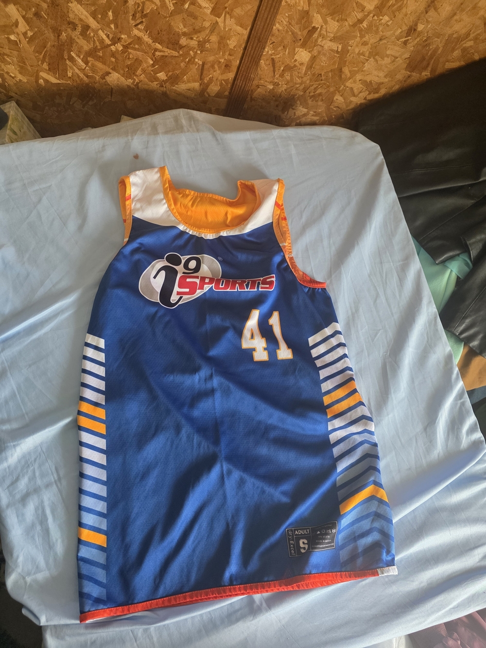 Blue & Orange i9 Sports Basketball Jersey - #41